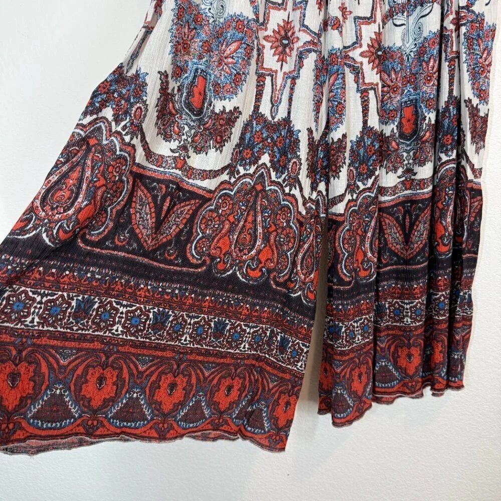 Free People Boho Wide Leg Culotte Pants Small
